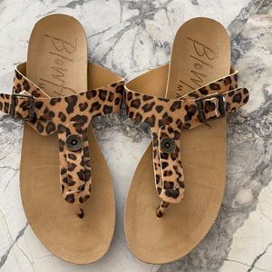 Leopard sandals
